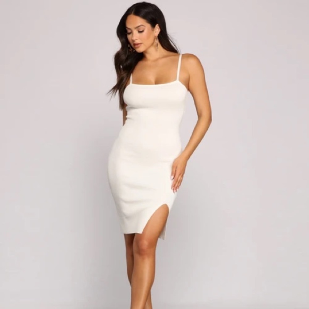 THE LITTLE THINGS RIBBED KNIT MINI DRESS Windsor Sexy